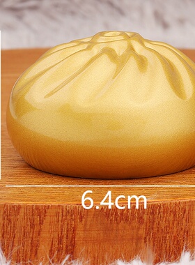 黄铜包子蒸蒸日上包赚包赢小福包办公家居桌面装饰摆件工艺品