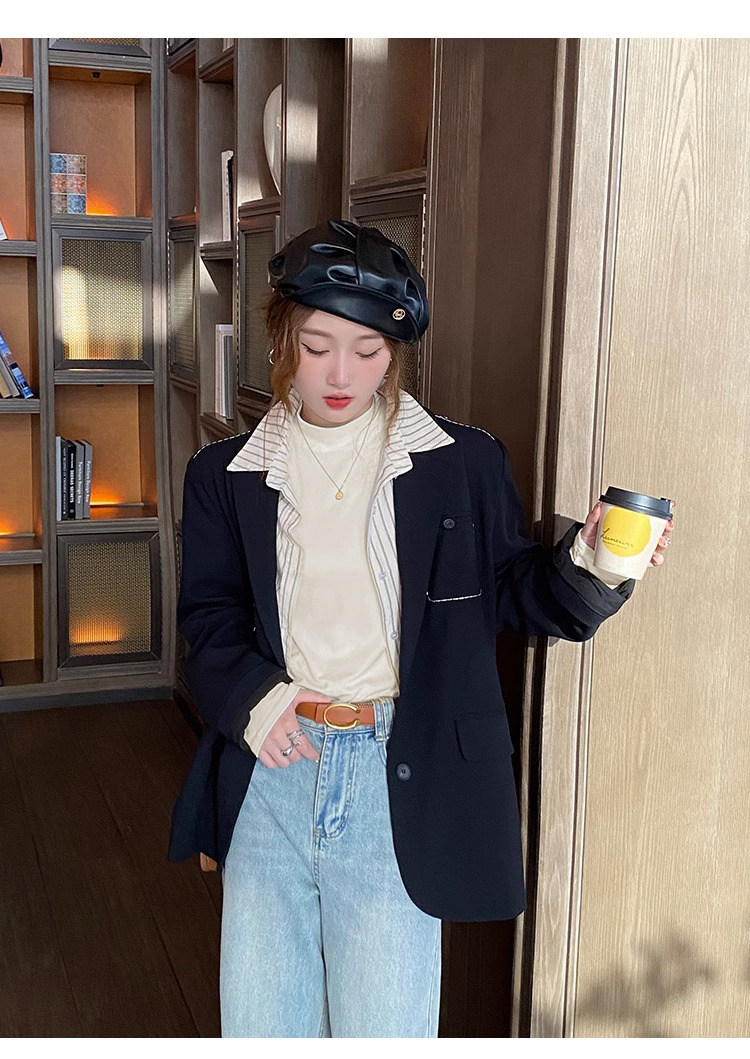 果蔓羽多巴胺双面磨毛打底衫