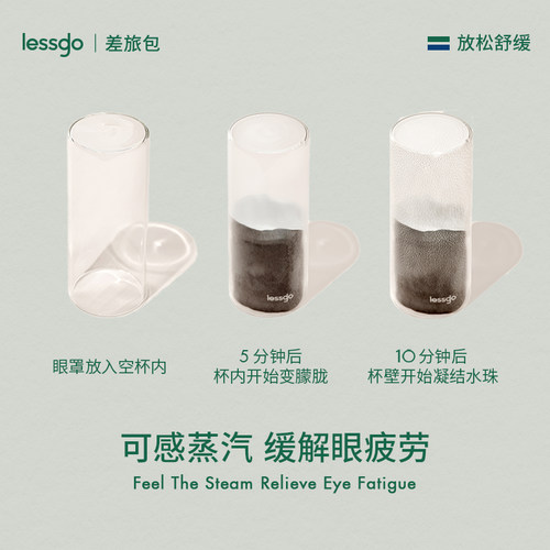 lessgo发热蒸汽眼罩缓解眼疲劳热敷遮光护眼助睡眠蒸气罩无香专用 - 图2