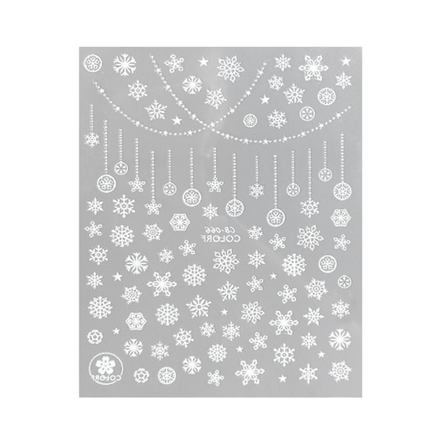 雪花面部贴纸圣诞节妆容脸部雪花亮片脸上贴饰品儿童艾莎公主妆容 - 图3