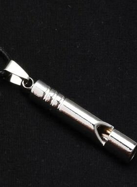 Titanium Emergency Whistle Loud Portable Keychain Necklace W