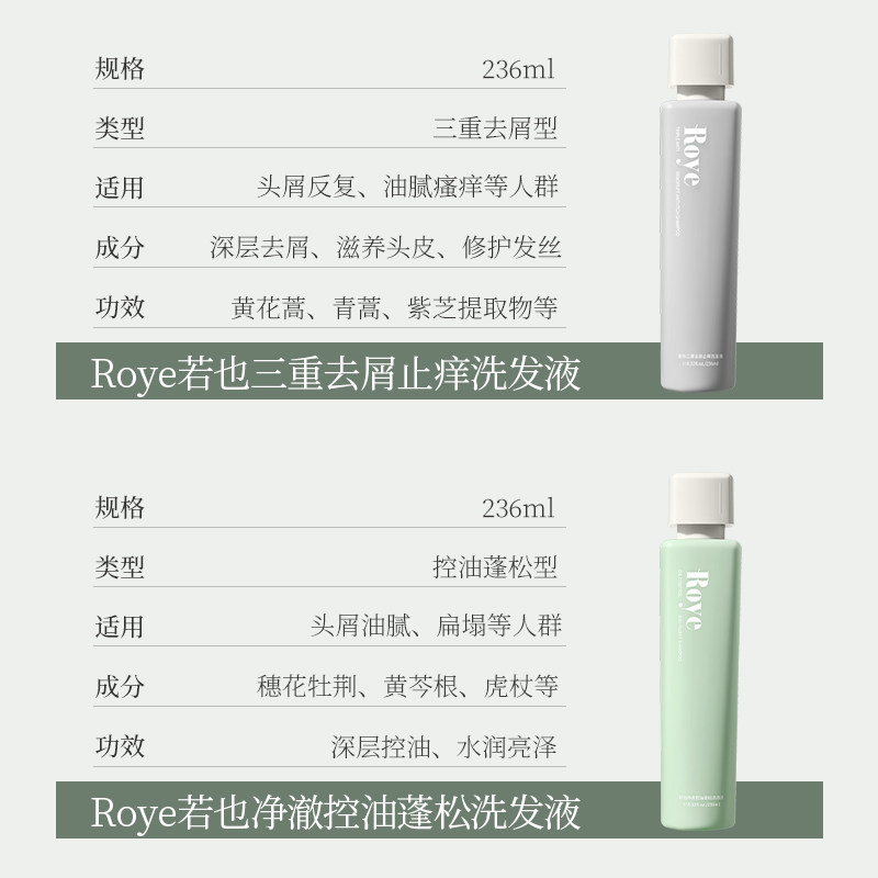 【随心选礼盒】roye若也护发洗发水 Roye若也洗发水