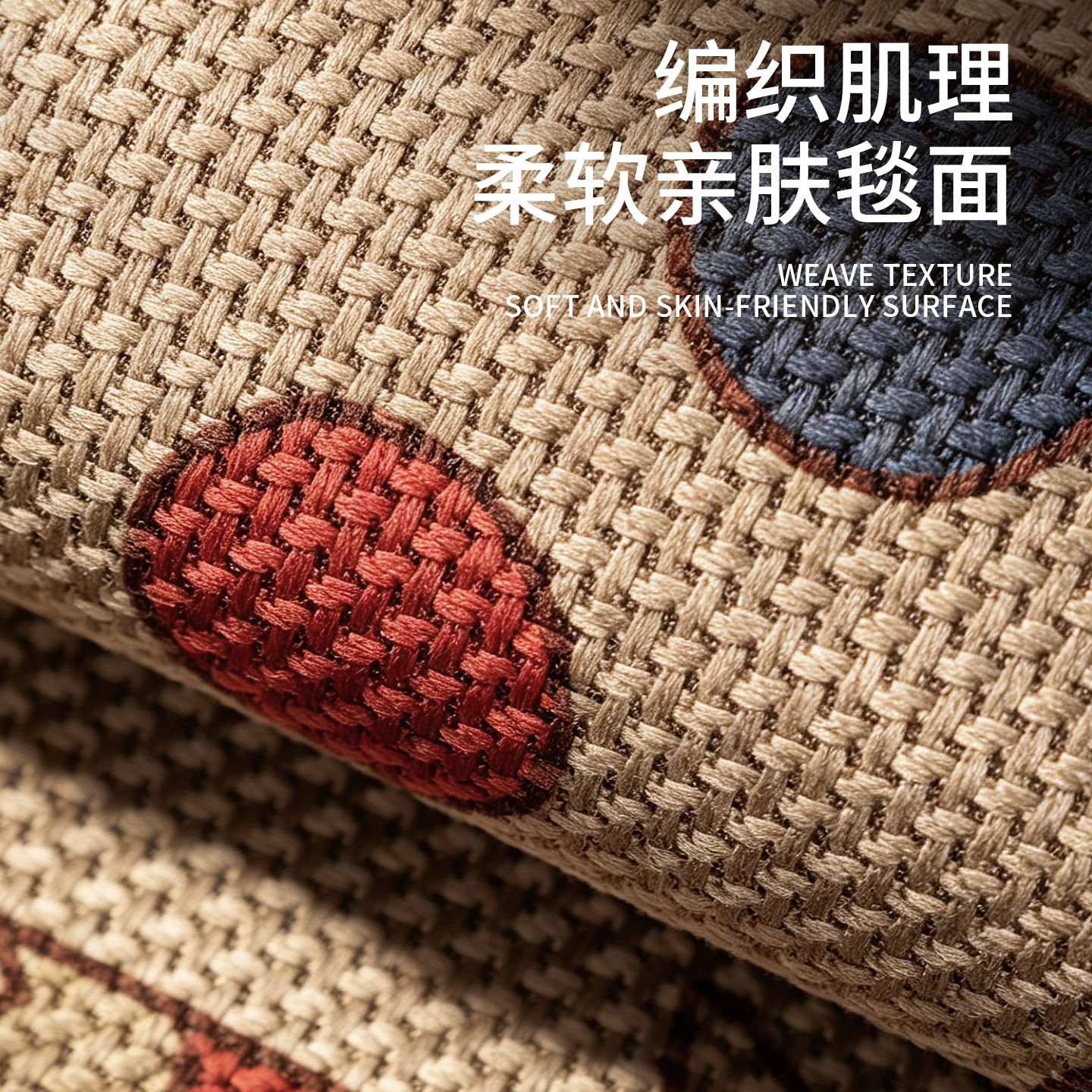 Kitchen anti-slip and oil-proof floor mat L-shaped long mat