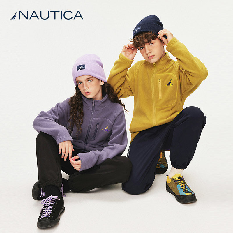 【自发热】NAUTICA童装男童女童抓绒外套儿童春秋季摇粒绒外套,淘宝优惠券,粉丝福利购,淘宝优惠卷