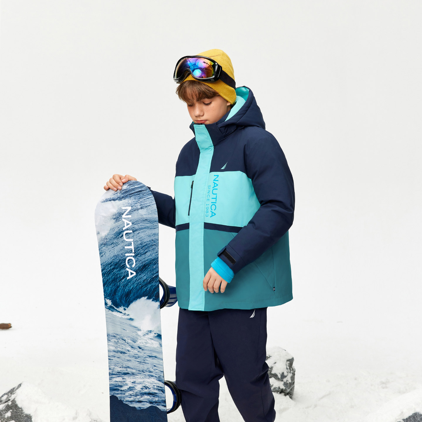 NAUTICA童装 男童女童棉服户外冬季儿童外套三防冲锋长款时尚外衣,淘宝优惠券,粉丝福利购,淘宝优惠卷