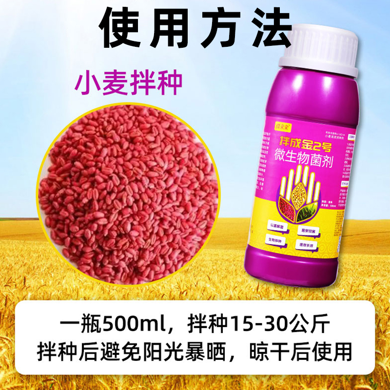 麦黄金小麦高产叶面肥小麦拌种剂专用药包衣剂麦种伴种种子种衣剂-图3