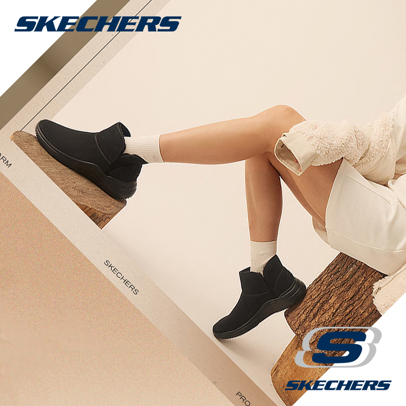SKECHERS 斯凯奇 23年秋季款 女式反毛皮中筒雪地靴 144279 天猫优惠券折后￥139包邮（￥219-80） 3色可选