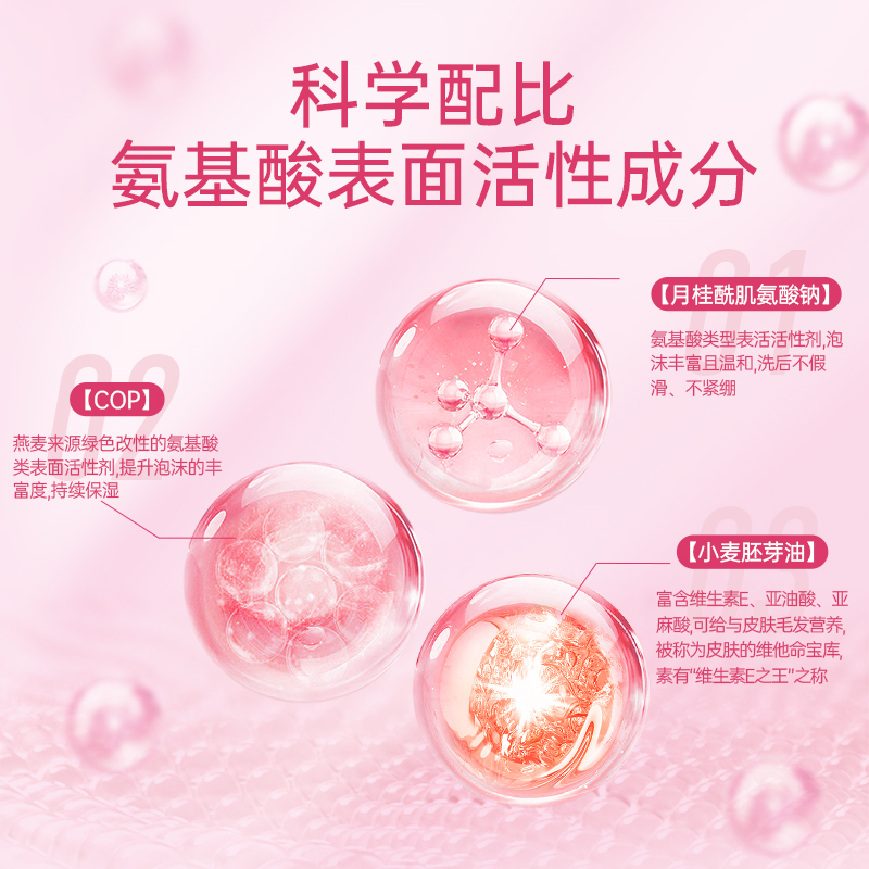 麦蒲花氨基酸沐浴露儿童沐浴乳泡泡洗澡润养肌肤顺润柔滑宝宝专用
