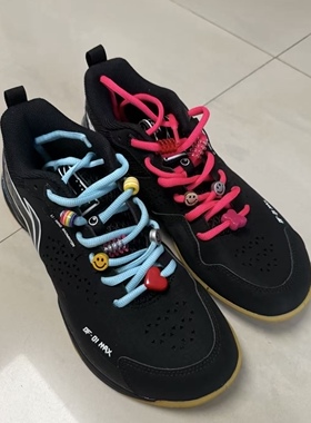 适配李宁刀锋max篮球鞋鞋带白色粉色蓝色椭圆鸳鸯鞋带纯色鞋绳子