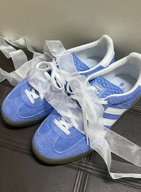 闪亮白色蕾丝diy鞋带丝绸带适配T头鞋diy芭蕾风gazelle质感鞋绳子