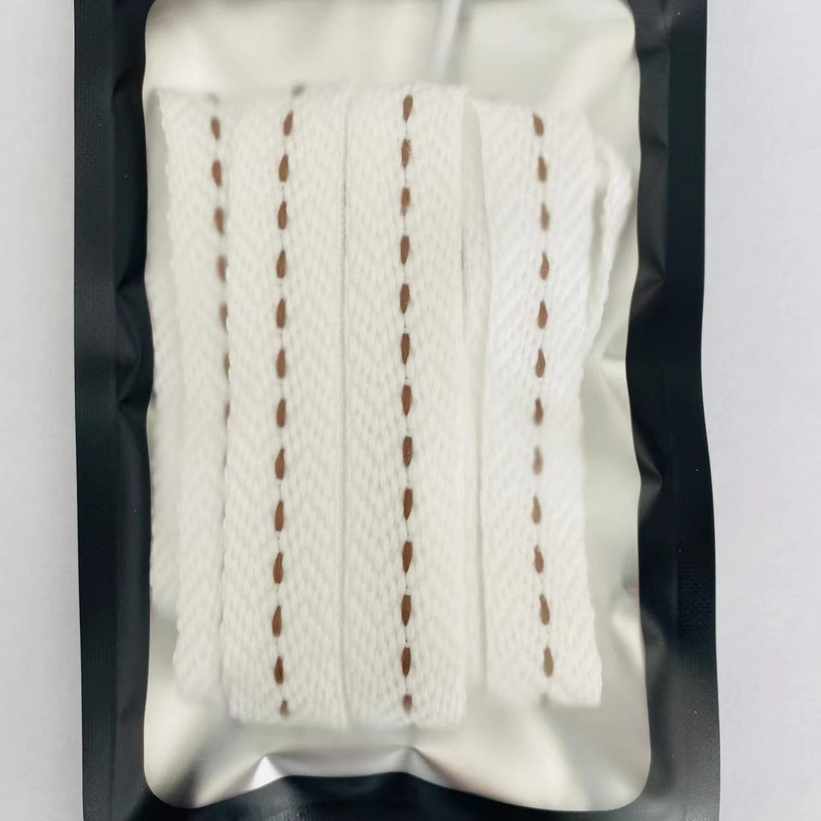 适配OLD ORDER skater 001复古做旧面包鞋鞋绳摩卡色1.5cm宽鞋带 - 图0