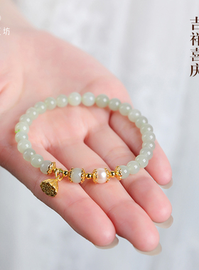 珍珠手链手串小禾玉坊和田玉女生