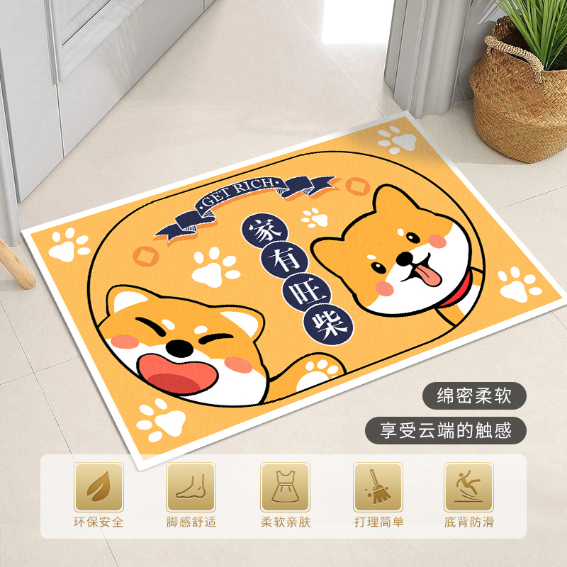 地垫入户门垫门口玄关可爱招财猫浴室防滑垫脚垫门垫进门地毯家用