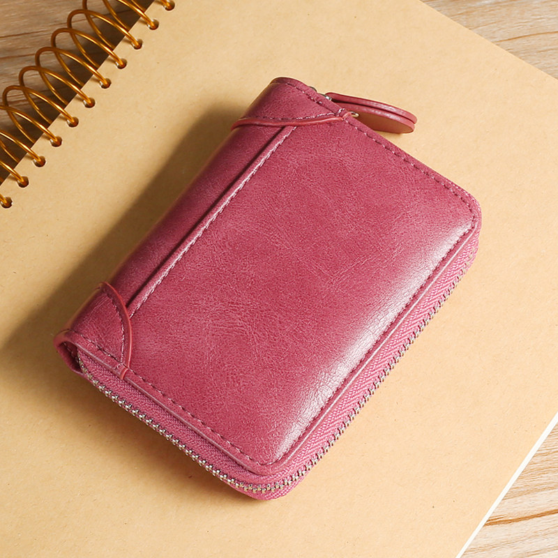 女士多卡位皮大容量精致高档卡片包 仙施箱包卡包