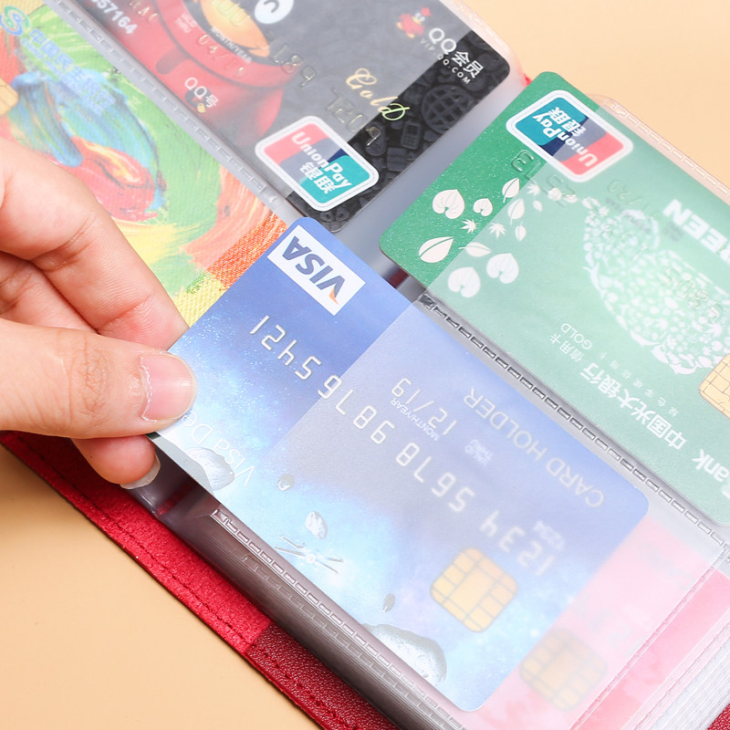 小巧放女式钱包一体高档卡套装卡袋 仙施箱包卡包