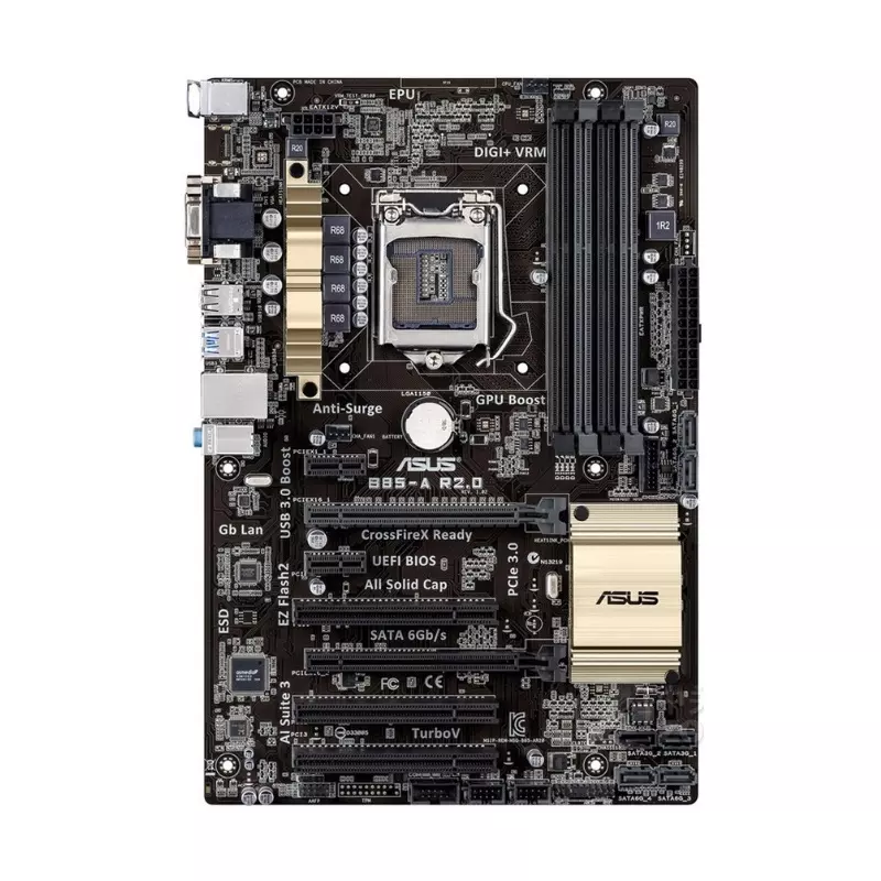 华硕B85-A R2.0 台式机主板支持LGA1150 针脚 DDR3 库存 - 图2