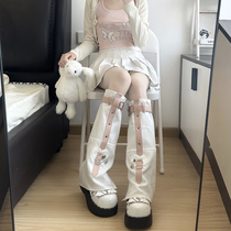 Day Ensemble Jk Leather Buckle Love Socks Women Sweet white color Colored Strap Leg Sleeves Heaps Socks Socks Socks Socks Socks CULTURE PUNK WIND