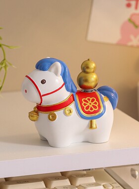 2026马年国潮桌面摆件可爱招财吉祥物装饰品本命年伴手礼新年礼物