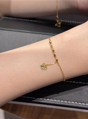 金色碎冰冰蝴蝶手链女生轻奢小众