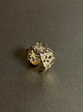 复古镂空蝴蝶戒指女款小众设计