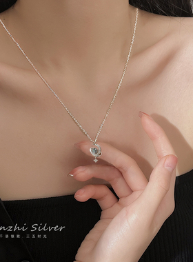 星月项链轻奢小众吊坠锁骨链女