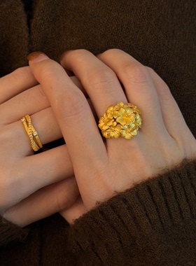 复古食指戒小众设计感气质指环