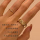 Micro-inlaid diamond ring for women's light luxury high-end ring