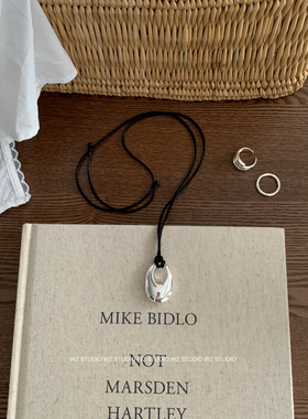 长款黑绳水滴项链女款2025新款