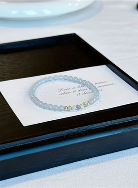 仿捷克珠手链轻奢小众精致高级感