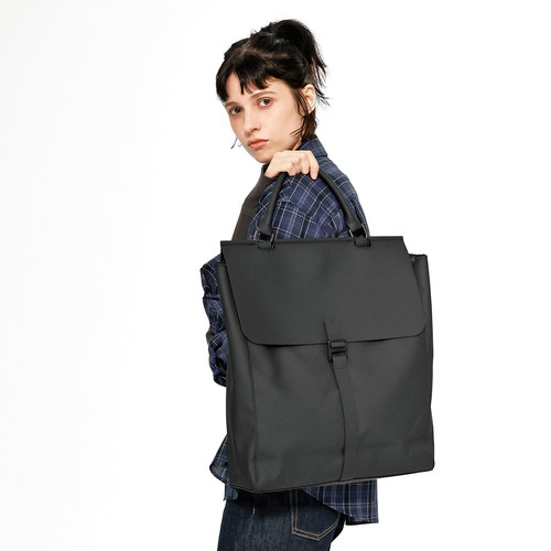 MYEDITION小众设计皮质商务通勤电脑包2用手提袋托特双肩包男女款 - 图1