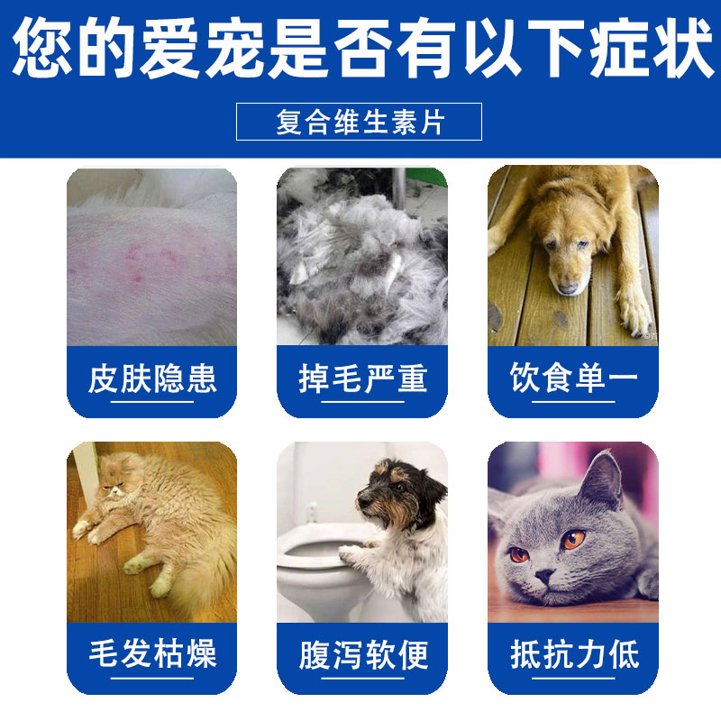 猫咪维生素B复合维生素片狗狗宠物营养膏猫美毛防掉毛补充营养-图0