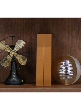 样板房书房摆件书架复古仿旧摆设