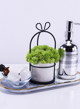 卫生间摆件洗手台香薰托盘洗手液