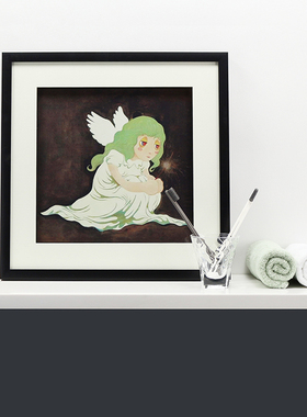 阳台柜装饰画卫生间摆设装饰品