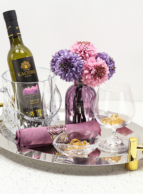 样板间岛台摆件托盘酒具套装组合