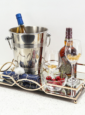 样板房售楼部摆件吧台酒具装饰品