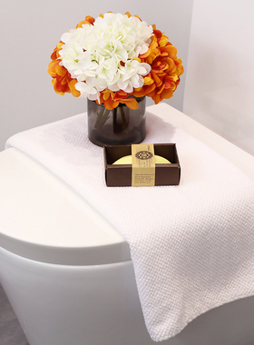 会所仿真花软装马桶上软装摆饰品