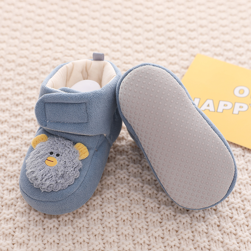 婴儿鞋袜春秋0-1岁男女宝宝新生儿护脚套6到12个月软底宝宝步前鞋 - 图1