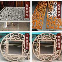 Factory Pins New Products European-style Density Board Carved screen partition Living room Xuanguan Flower lattice hollowed-out Chinese background wall ceiling