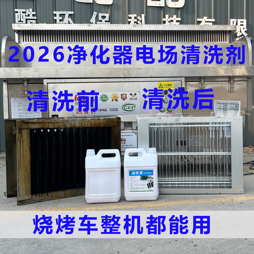 巴比酷油烟净化器电场专用清洗剂无烟净化车清洗机烧烤炉清洗液 - 图0