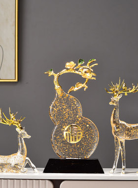 中式葫芦福禄装饰摆件工艺品摆设