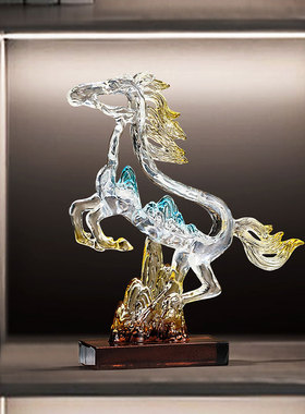 现代马摆件客厅酒柜装饰品工艺品