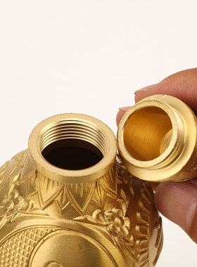 道家师傅 铜八卦开口葫芦摆件