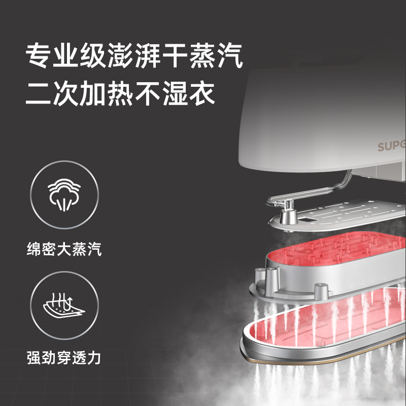 苏泊尔手持家用小型蒸汽熨衣挂烫机 supor苏泊尔健生蒸汽刷/手持挂烫机