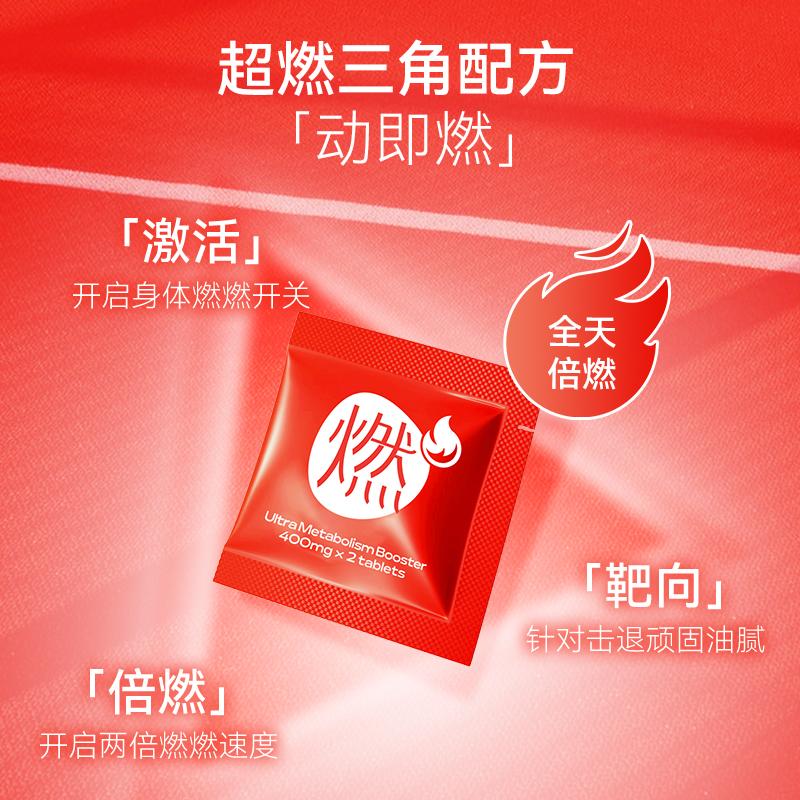 UNOMI红燃片热控片身材管理碳水燃烧阻断剂片膳食纤维片