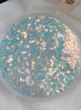 Acrylicliquidglittercoaster