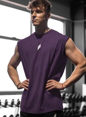 Summer Fitness Sports Tank Top Men's Breathable Loose Fit Tr