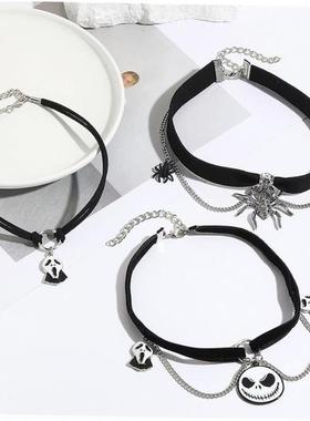 Goth aLLPccessories Halloween bat Ghost Skull spider necklac