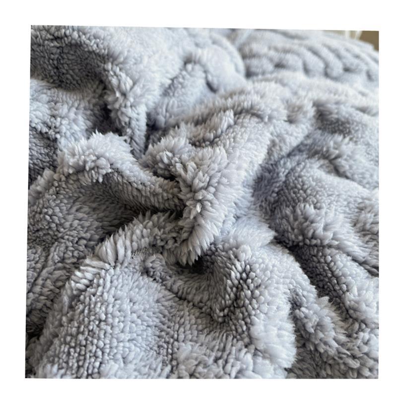 Super warm winter flannel quilt comforter blanket bed duvet - 图3