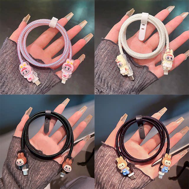 Data cable protective cover is suitable for Apple 17/16/15 promax charging cable protective buckle, cute iPhone 14/13 mobile phone charger protective rope, anti-cat bite, headphone winder, anti-breakage Data cable protective cover is suitable for Apple 17/16/15 promax charging cable protective buckle, cute iPhone 14/13 mobile phone charger protective rope, anti-cat bite, headphone winder, anti-breakage